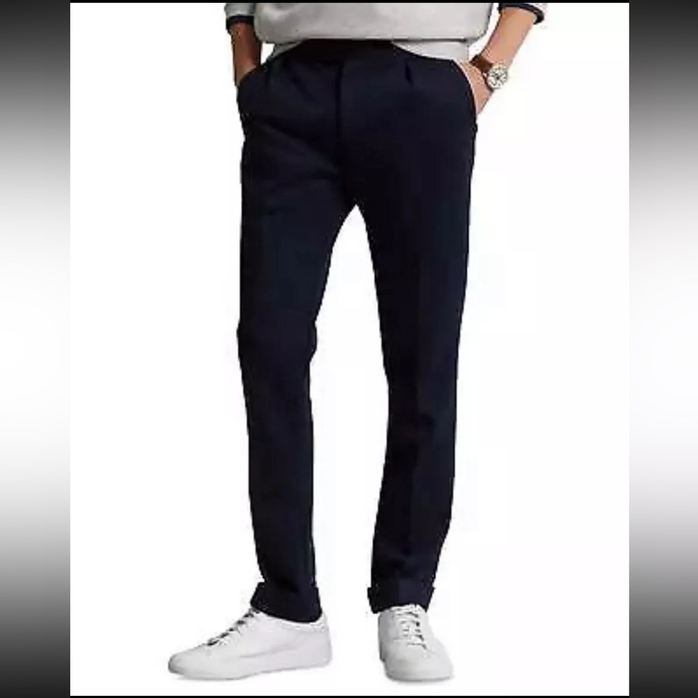 Men's Navy Slim Dress Pants - Classic Everyday Trousers